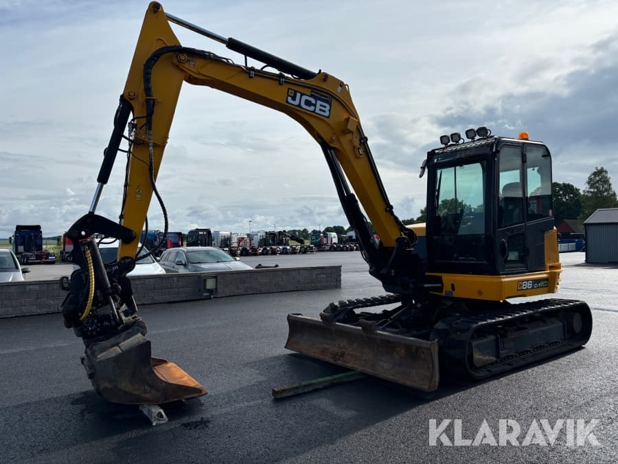 JCB 86C-1 ECO Bagger von 2015, Seitenansicht