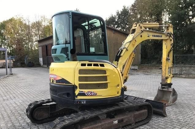 Seitenansicht des gebrauchten Yanmar VIO 50 Minibaggers