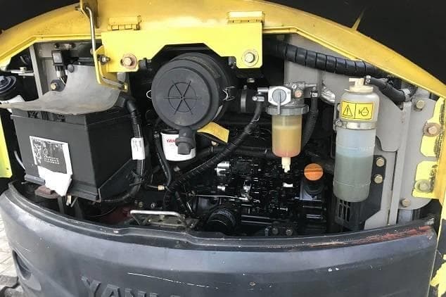 Seitenansicht des gebrauchten Yanmar VIO 50 Minibaggers